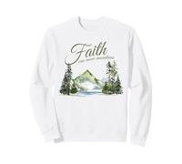 Faith Can Move Mountains - Matthew 17:20 Women Girls Nature Sudadera