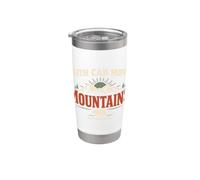 Faith Can Move Mountains Retro Sunset Bible Verse Christian Vaso térmico de acero inoxidable de doble pared