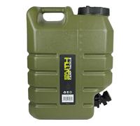 FAITH CARP TACKLE Bidón de Agua con Grifo - 15L - 28x18x37,5cm - Verde - Apto para Alimentos - Asa - Grifo de Drenaje - Adecuado para Acampar y Pescar - Polietileno - Fiabilidad Mientras viaja