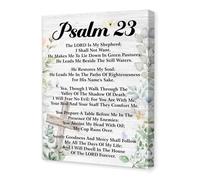Faith Comfort Scripture Poster - Psalm 23 The Lord is My Shepherd Canvas Art for Home Office & Gift(Framed,16x24inch(40x60cm))