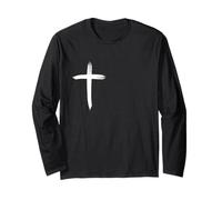 Faith Cross Christian For Him Her Fathers Manga Larga