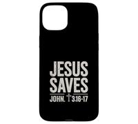 Faith Cross Message Vintage Style Spiritual Carcasa para iPhone 15 Plus