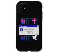 Faith.exe Corriendo Faithwave Christian Vaporwave Estética Carcasa para iPhone 11