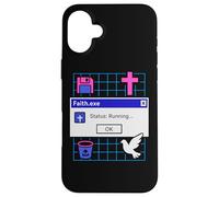 Faith.exe Corriendo Faithwave Christian Vaporwave Estética Carcasa para iPhone 16 Plus