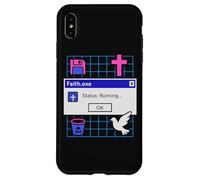Faith.exe Corriendo Faithwave Christian Vaporwave Estética Carcasa para iPhone XS Max