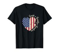 Faith Family Freedom USA Camiseta gráfica económica