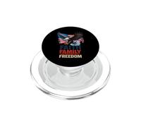 Faith Family Freedom USA Flag Patriotic American 4 of July PopSockets PopGrip para MagSafe