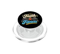 Faith - Fitness Christian Levantamiento de Pesas Gimnasio Entrenamiento con Mancuernas PopSockets PopGrip para MagSafe