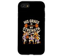 Faith Fitness His Grace Is My Strength Cool - Versículo bíblico para Hombre Carcasa para iPhone SE (2020) / 7/8