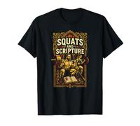 Faith Fitness Squats and Scripture Genial Women's Christian Camiseta
