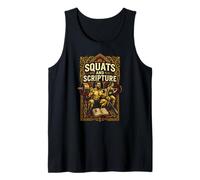 Faith Fitness Squats and Scripture Genial Women's Christian Camiseta sin Mangas