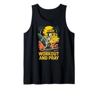 Faith Fitness Workout Pray Cool para Hombres, Christian Faith Camiseta sin Mangas