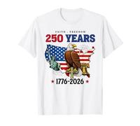Faith Freedom 250 Years 1776-2026 Independence 4th of July Camiseta