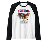 Faith Freedom 250 Years 1776-2026 Independence 4th of July Camiseta Manga Raglan