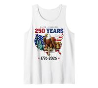 Faith Freedom 250 Years 1776-2026 Independence 4th of July Camiseta sin Mangas