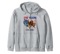 Faith Freedom 250 Years 1776-2026 Independence 4th of July Sudadera con Capucha