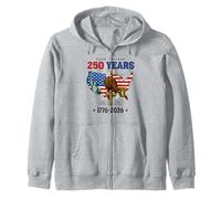Faith Freedom 250 Years 1776-2026 Independence 4th of July Sudadera con Capucha
