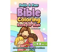 Faith & Fun: Bible Coloring Book for Kids Ages 4-8: 43 Bible Verses to Color, Reflect, and Grow in Faith