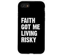 Faith Got Me Living Risky Carcasa para iPhone SE (2020) / 7/8