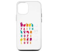 Faith Hope Love ASL American Sign Language Carcasa para iPhone 12/12 Pro
