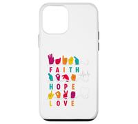 Faith Hope Love ASL American Sign Language Carcasa para iPhone 12 Mini