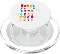 Faith Hope Love ASL American Sign Language PopSockets PopGrip para MagSafe