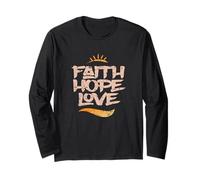 Faith Hope Love - Celebra el amor de Cristo Manga Larga