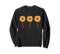 Faith Hope Love Christian Sun Flower Style Sudadera