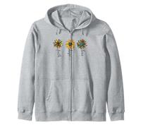 Faith Hope Love Sunflower For Jesus Lovers White Christian Sudadera con Capucha