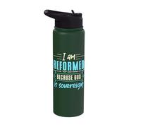 Faith I Am Reformed Because God Is Sovereign Cita Cristiana Stainless Steel Insulated Water Bottle