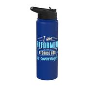 Faith I Am Reformed Because God Is Sovereign Cita Cristiana Stainless Steel Insulated Water Bottle