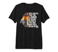 Faith in God - Psalm Christian Bible Camiseta Premium