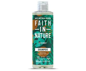 Faith in Nature Champú Natural de Coco, Hidratante, Vegano y No Testado en Animales, sin Parabenos ni SLS, para Cabello de Normal a Seco, 400 ml