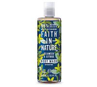 Faith in Nature Gel de Baño Natural de Algas Marinas y Cítricos, Detoxificante, Vegano y No Testado en Animales, sin Parabenos ni SLS, 400 ml
