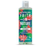 Faith in Nature Gel de Baño Natural de Aloe Vera, Rejuvenecedor, Vegano y No Testado en Animales, sin Parabenos ni SLS, 400 ml