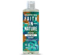 Faith in Nature Gel de Baño Natural de Coco, Hidratante, Vegano y No Testado en Animales, sin Parabenos ni SLS, 400 ml