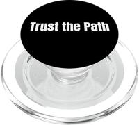 Faith Inspired Spiritual Phrase Trust The Path Tees and More PopSockets PopGrip para MagSafe