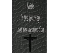 Faith is the Journey Journal: Black Sand Texture Hardcover, 5x5 Graph Paper, 5.5x8.5 in - Perfect for Reflection and Inspiration: Faith is the journey, not the destination