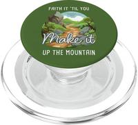 Faith it 'Till You Make it Up The Mountain 2 Cor 5:7 Camping PopSockets PopGrip para MagSafe