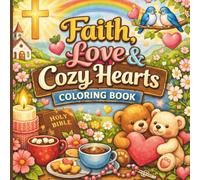 Faith, Love & Cozy Hearts: A Hygge-Inspired Christian Valentine’s Coloring Book with Cuddly Animals, Love Notes, and Peaceful Designs