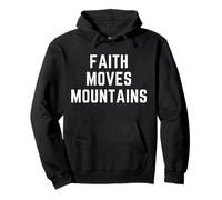Faith Moves Mountains Ropa Cristiana Verso de la Biblia Jesús Sudadera con Capucha