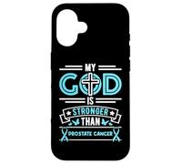 Faith My God Is Stronger Than Prostate Cancer - Cinta Carcasa para iPhone 16