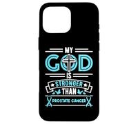 Faith My God Is Stronger Than Prostate Cancer - Cinta Carcasa para iPhone 16 Pro MAX