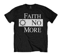 Faith No More - T-Shirt # S Unisex Black # Classic Logo V.2.