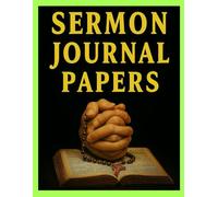 Faith Notes: Guided Sermon Journal for Church Reflections: A4 Christian Notebook with Rosary-Inspired Cover - Ideal for Sermon Notes, Prayers & Bible Study