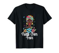 Faith Over Fear Afrocéntrico Headwrap Camiseta