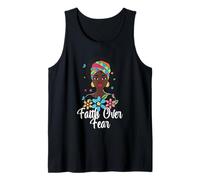 Faith Over Fear Afrocéntrico Headwrap Camiseta sin Mangas
