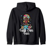 Faith Over Fear Afrocéntrico Headwrap Sudadera con Capucha