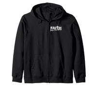 Faith Over Fear Always Christian Design | Cita de fe de Jesús Sudadera con Capucha
