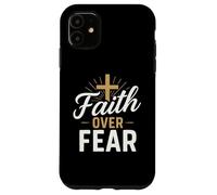 Faith Over Fear Bible Verse Inspired Christian Men Women Kid Carcasa para iPhone 11